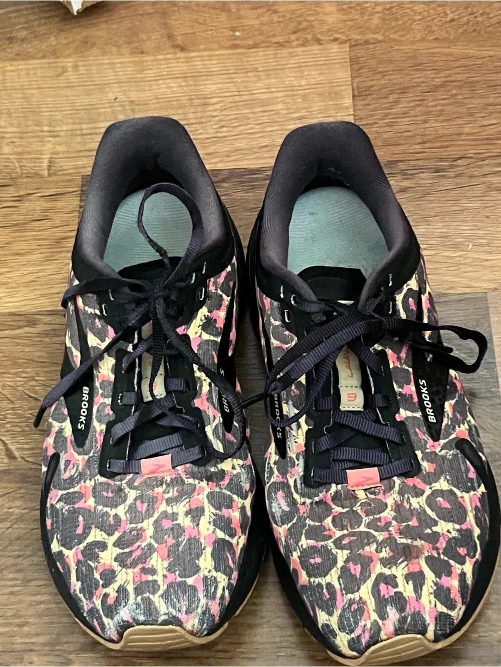Brooks Women's Leopard Print Running Sneakers - Pink & Black